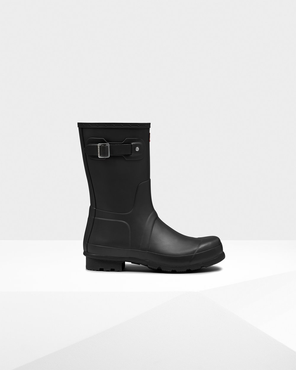 Mens Hunter Original - Short Rain Boots Black - 5638-RFZTJ